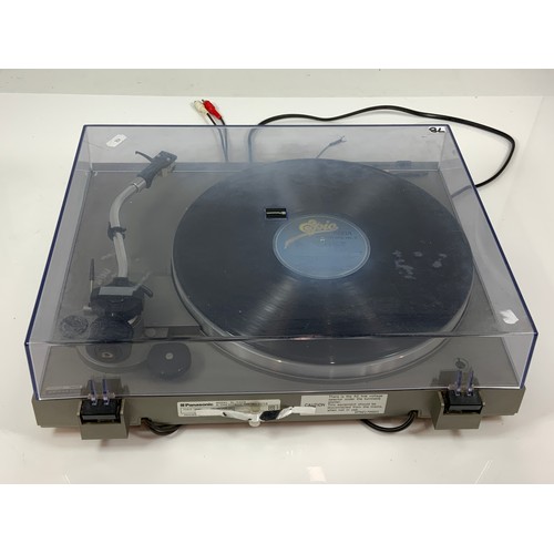 78 - PANASONIC TURNTABLE SL-H302 WITH TECHNICS 270C CARTRIDGE AND SANSUI RECORD DECK SR-222