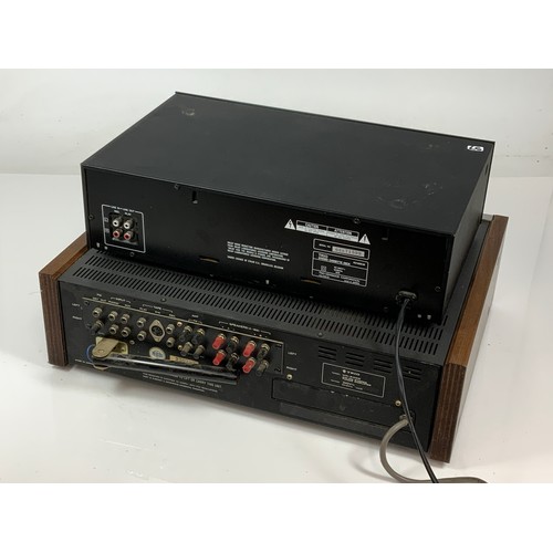 97 - TRIO STEREO RECEIVER KR3400 AND TRIO CASSETTE DECK KX65CW