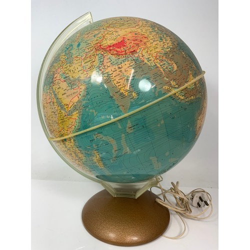 188 - LARGE  1960s VINTAGE GLOBE LAMP 59cm TALL