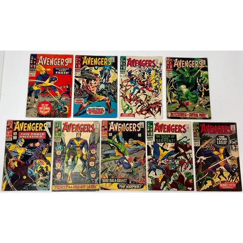 80 - MARVEL COMICS, ' THE AVENGERS ' NOS. 29, 30, 31, 32, 34, 35, 39, 44 and 45