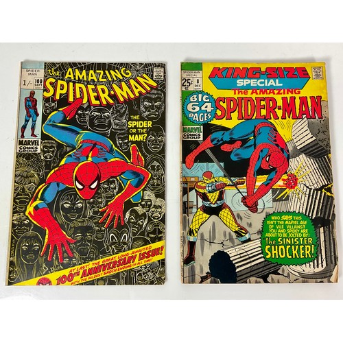 71 - MARVEL COMICS, THE AMAZING SPIDER-MAN 100 AND THE AMAZING SPIDER-MAN KING SIZE SPECIAL