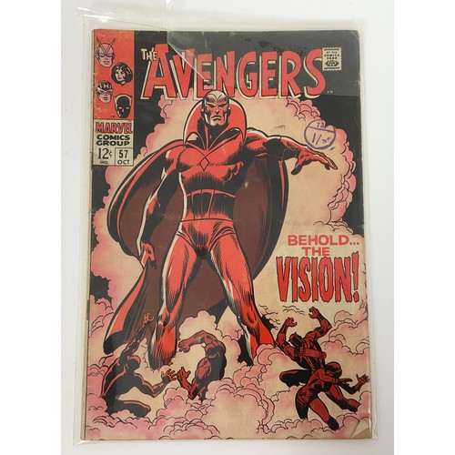 83 - MARVEL COMICS, THE AVENGERS NUMBER 57, FIRST SILVER AGE APPEARANCE OF ‘THE VISION’ AND FEATURING A C... 