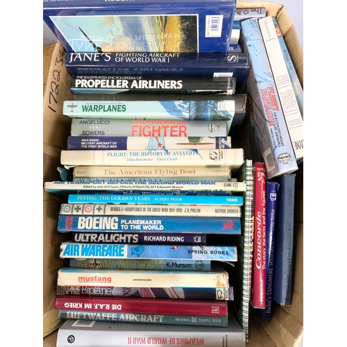 48 - LARGE QUANTITY OF AIRCRAFT RELATED BOOKS ( 3 BOXES )