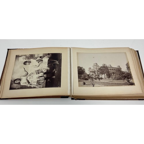 96 - 19TH CENTURY PHOTOGRAPH ALBUM AND CONTENTS