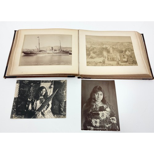 96 - 19TH CENTURY PHOTOGRAPH ALBUM AND CONTENTS