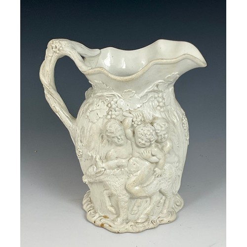 188 - MISCELLANEOUS RELIEF DECORATED JUGS (6)