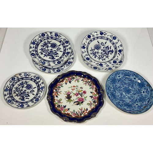 179 - WEDGWOOD ONION AND OTHER MISC. PLATES AND DISHES