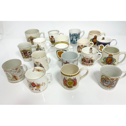 191 - INTRESTING COLLECTION OF COMMEMORATIVE TANKARDS, BEAKERS CUPS