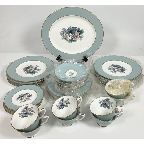 202 - ROYAL WORCESTER WOODLAND DINNER & TEA WARE, 42 PIECES