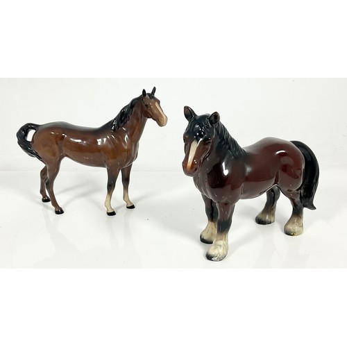 115 - ROYAL DOULTON HORSE FIGURE AND ONE OTHER