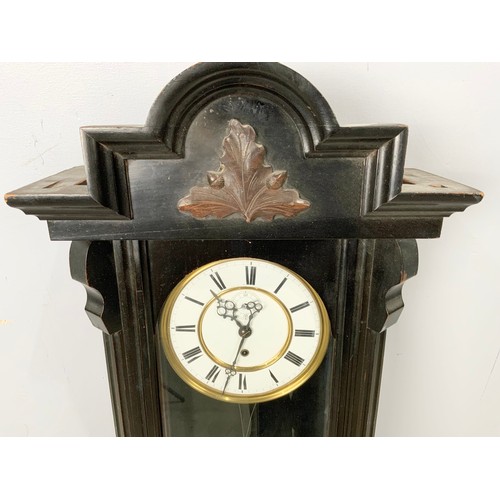 271 - VIENNESE STYLE WALL CLOCK 108cm TALL