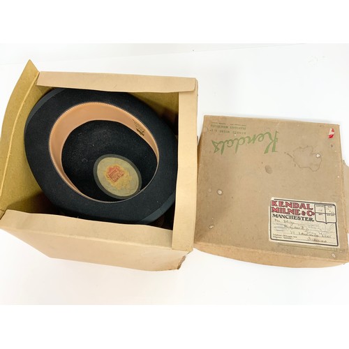 346 - T W LEES LONDON BOWLER HAT IN BOX