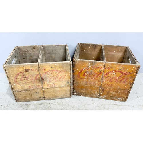 482 - 2 WOODEN COCA-COLA CRATES