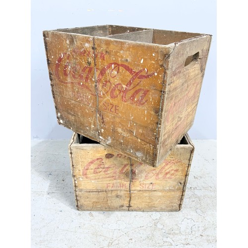 482 - 2 WOODEN COCA-COLA CRATES