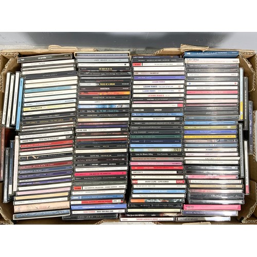 456 - LARGE QUANTITY OF COMPACT DISCS CDS 2 TRAYS