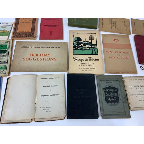 219 - RAILWAY COMPANY BOOKS, INTERESTING COLLECTION : LANCASHIRE & YORKSHIRE PRACTICAL QUESTIONS 1888, LMS... 