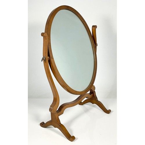 11 - OVAL DRESSING TABLE MIRROR ON STAND
