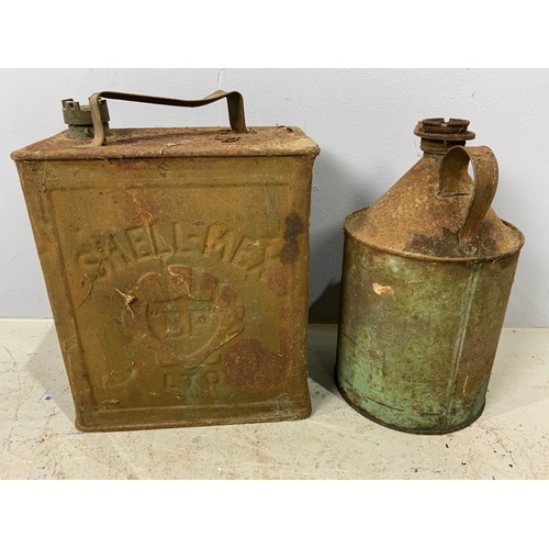 487 - HAYWARD AND SONS OIL CONTAINER AND SHELL MEX PETROL CAN