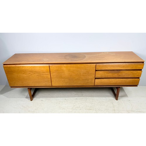 616 - MID CENTURY SIDEBOARD, WHITE & NEWTON PORTSMOUTH  199cm LONG