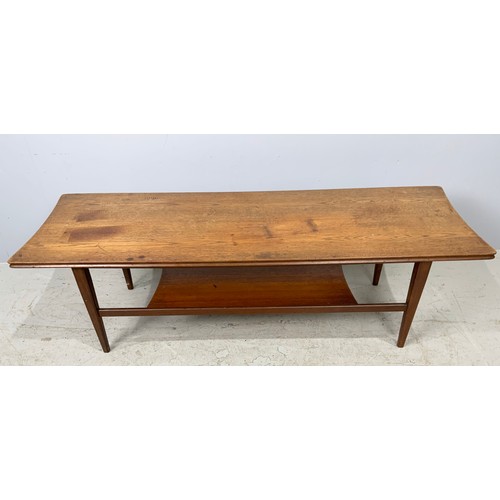 617 - LATE CENTURY STYLE COFFEE TABLE, APPROX. 120 X 40 cm