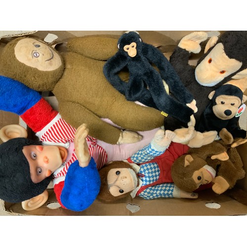 63 - COLLECTION (A WHOOP) OF CHIMPANZEE SOFT TOYS