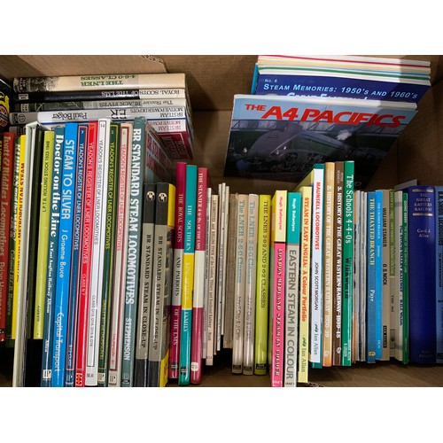 227 - RAILWAY BOOKS, A GOOD SELECTION OF STEAM TITLES, DAVID & CHARLES, CAPITAL, BLP, IRWELL PRESS, IAN AL... 