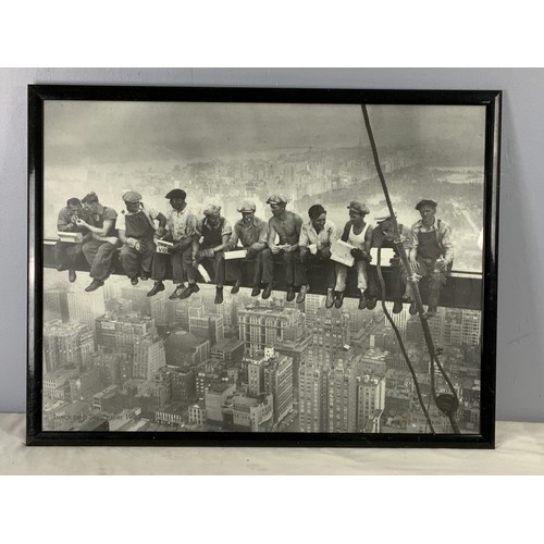 16 - FRAMED PICTURE - LUNCH ON A SKY SCRAPER 1932