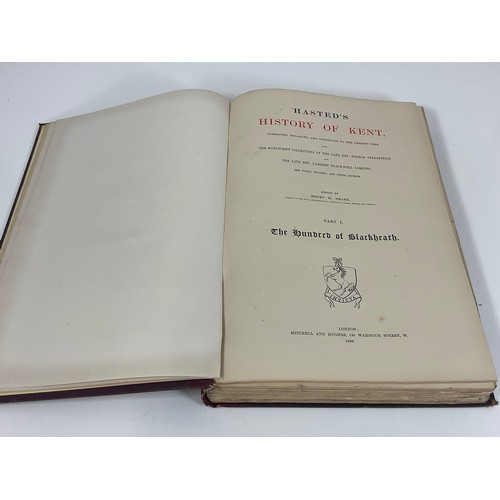 64 - HASTED,  HISTORY OF KENT, HUNDRED OF BLACKHEATH, PUBLISHED BY MITCHELL AND HUGHES, LONDON, 1886