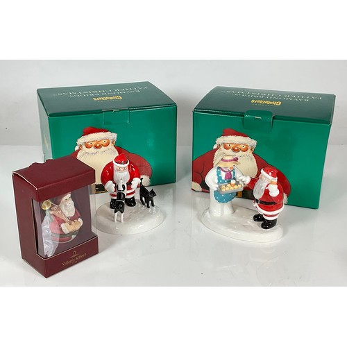 109 - COALPORT BOXED RAYMOND BRIGGS FATHER CHRISTMAS CHARACTERS AND A VILLEROY AND BOCH DITTO