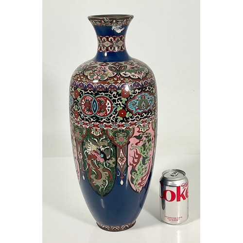 380 - CLOISONNÉ VASE APPROX. 47 cm TALL