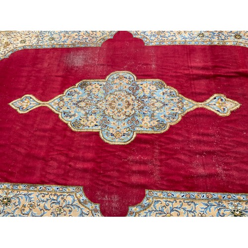 722 - LARGE IRANIAN RED GROUND CARPET 486 cm x 298cm AF