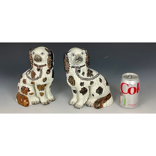 102 - PAIR OF STAFFORDSHIRE DOG FIGURES