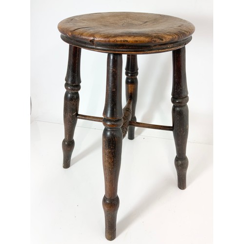 566 - ROUND SEAT STOOL 52cm TALL