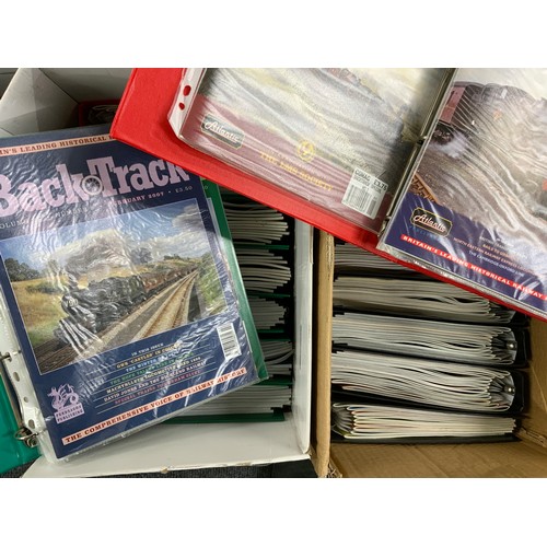 209 - TWO LARGE BOXES OF BACK TRACK, THE RAILWAY PUBLICATION