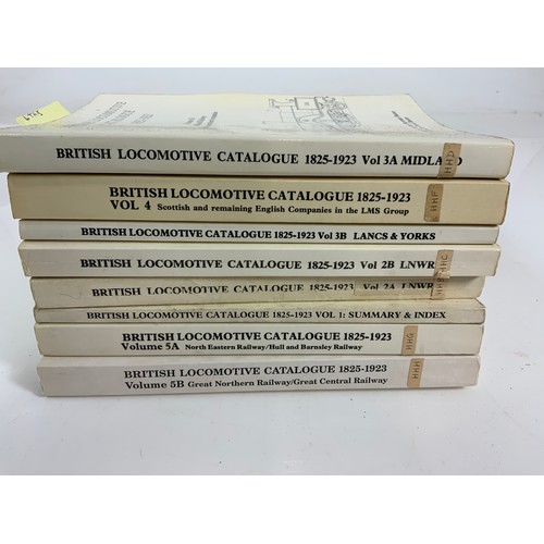 211 - BRITISH LOCOMOTIVE CATALOGUE 1825-1923, 8 VOLUMES