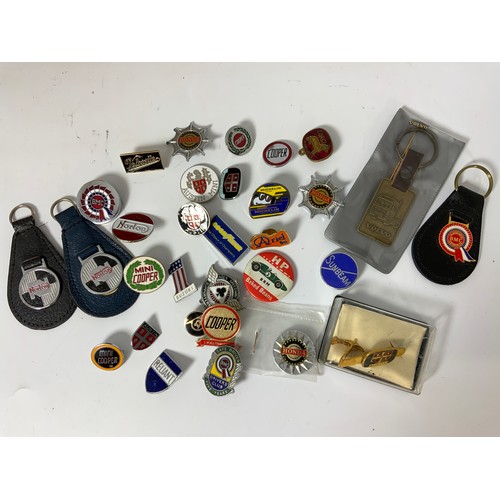 59 - VARIOUS LAPEL & PIN BADGES, MOSTLY TRANSPORT RELATED, INC. HP BRM BAKED BEANS, BMC DRIVERS CLUB SAFE... 