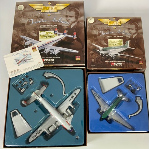 85 - CORGI AVIATION ARCHIVE, 4 BOXED MODELS, 47105 DC-3 FLY EASTERN AIRWAYS, 47103 DC-3 AER LINGUS, , 472... 