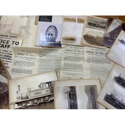 213 - ASSORTED ROLLED PRINTS, INC CHELTENHAM FLYER ON MAIDENHEAD VIADUCT, ROLLED LANCASHIRE & YORKSHIRE & ... 