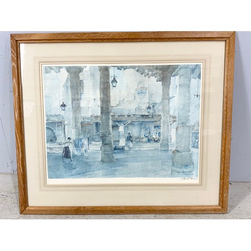 43 - SIGNED GORDON RUSSELL FLINT PRINT WITH EMBOSSED GALLERY STAMP