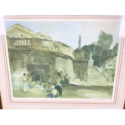 44 - SIGNED GORDON RUSSELL FLINT PRINT WITH EMBOSSED GALLERY STAMP