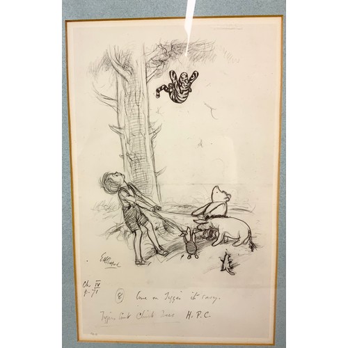 47 - WINNIE THE POOH PICTURE ‘SIGNED’ E.H.SHEPHERD