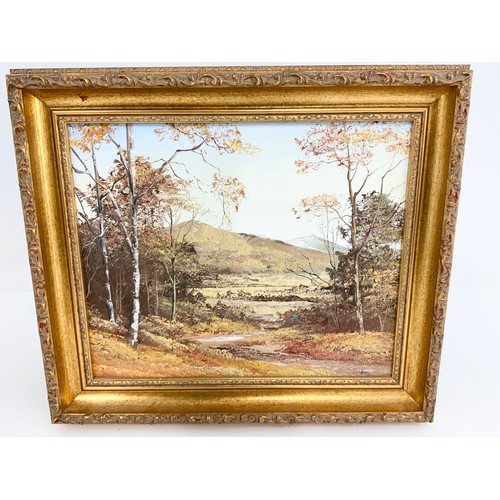 10 - ALAN KING, OIL ON CANVAS DEPICTING MALVERN HILLS SCENE, APPROX. 30 X 25 cm TOGETHER WITH AN IMPRESSI... 