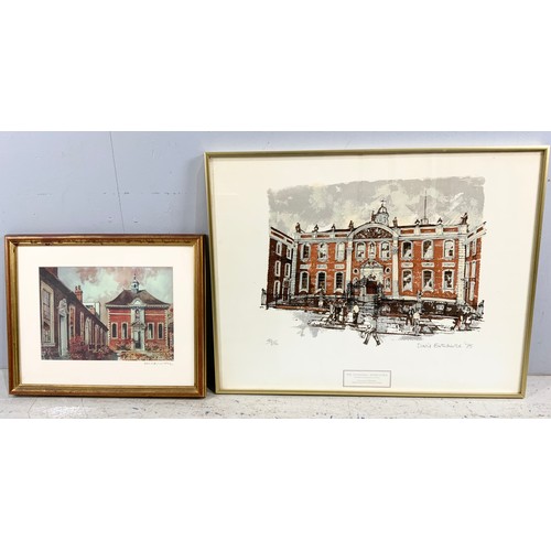 54 - DAVID BIRTWHISTLE SKETCH AND VARIOUS PRINTS INC. GUILDHALL WORCESTER (4)