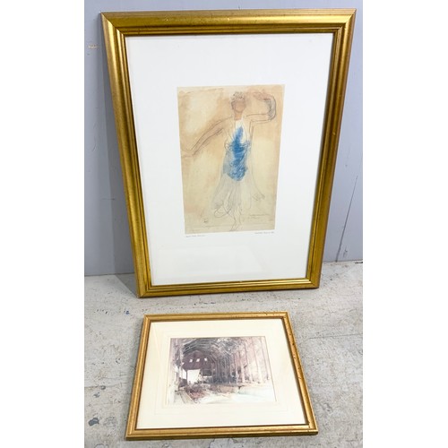 56 - MISC. PICTURES AND PRINTS INC. RODIN, WILLIAM RUSSELL FLINT ETC. (4)