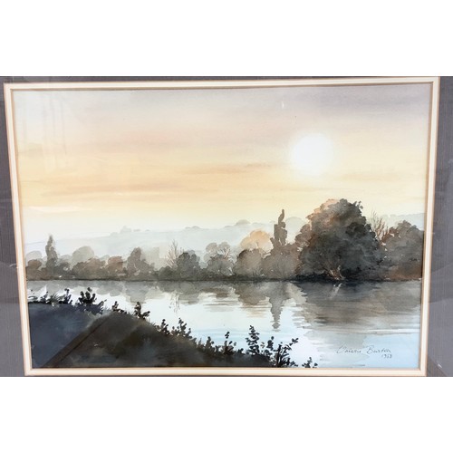 21 - JANET BECKETT WATERCOLOUR, WELLS NEXT THE SEA TOGETHER WITH WATERCOLOUR VICTORIA BURTON AND ONE OTHE... 