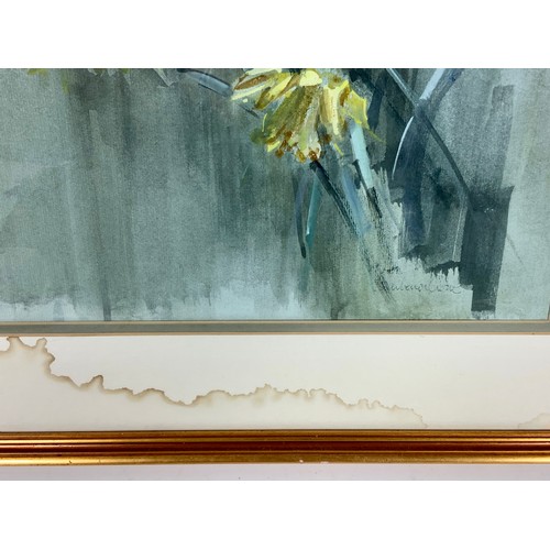 20 - BARBARA CROWE R I WATERCOLOUR ‘DANCING DAFFODILS’