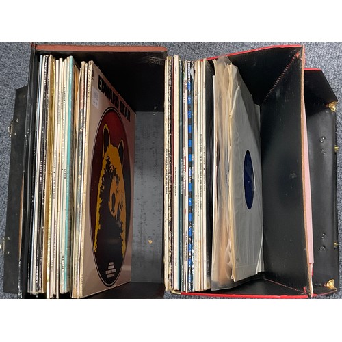 394 - TWO CASES OF 33 RPM RECORDS, MIXED GENRE