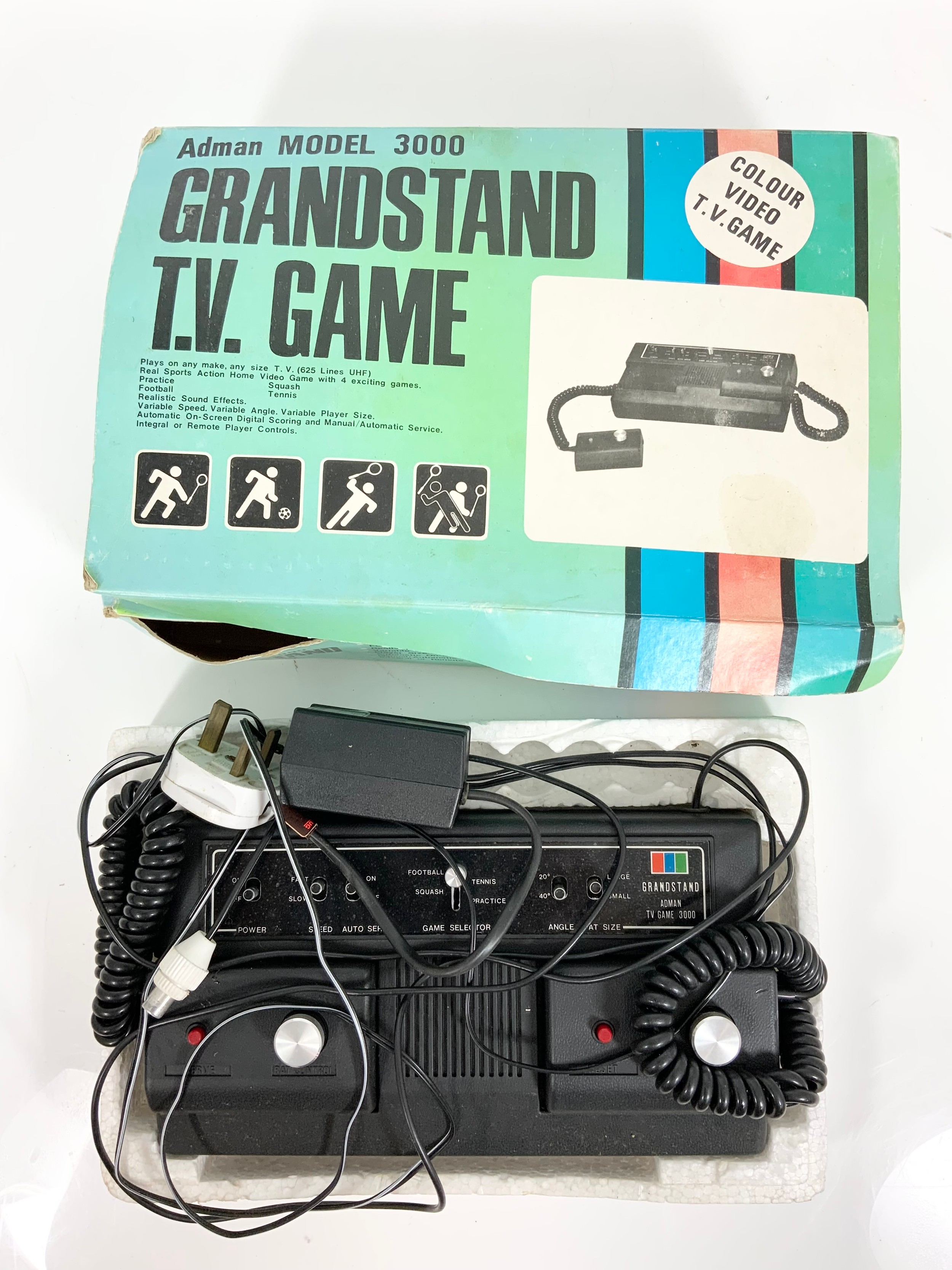 ADMAN MODEL 3000 GRANDSTAND VINTAGE TV GAME