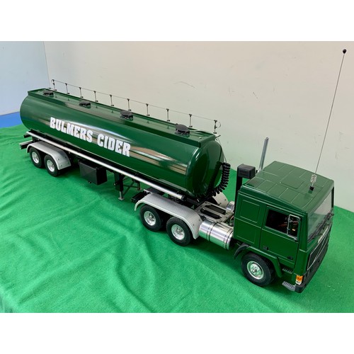 189 - RADIO CONTROLLED LARGE SCALE MODEL OF A VOLVO F12 INTERCOOLER LORRY IN BULMERS LIVERY, WELL DETAILED... 