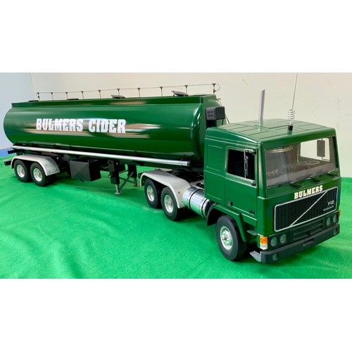 189 - RADIO CONTROLLED LARGE SCALE MODEL OF A VOLVO F12 INTERCOOLER LORRY IN BULMERS LIVERY, WELL DETAILED... 